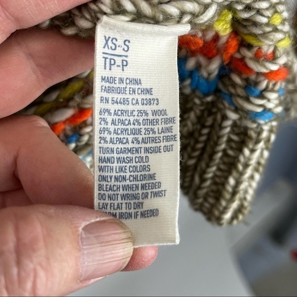 AMERICAN EAGLE OUTFITTERS AZTEC PRINT‎ KNIT SHRUG CARDIGAN EUC SZ XS/S - Picture 7 of 7